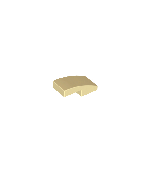 LEGO - Helling, gebogen 2 x 1 x 2/3 - Tan | N