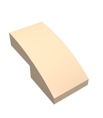 LEGO - Helling, gebogen 2 x 1 x 2/3 - Light Nougat | N - Thumbnail