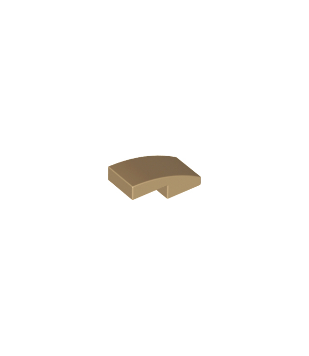 LEGO - Helling, gebogen 2 x 1 x 2/3 - Dark Tan | N