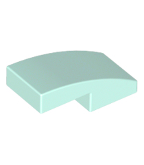 LEGO - Helling, gebogen 2 x 1 x 2/3 - Light Aqua | N - Thumbnail