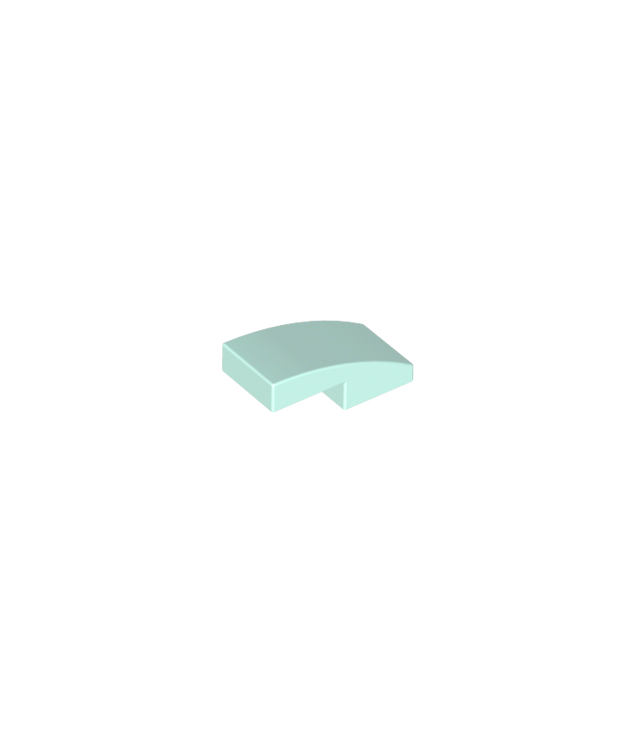 LEGO - Helling, gebogen 2 x 1 x 2/3 - Light Aqua | N