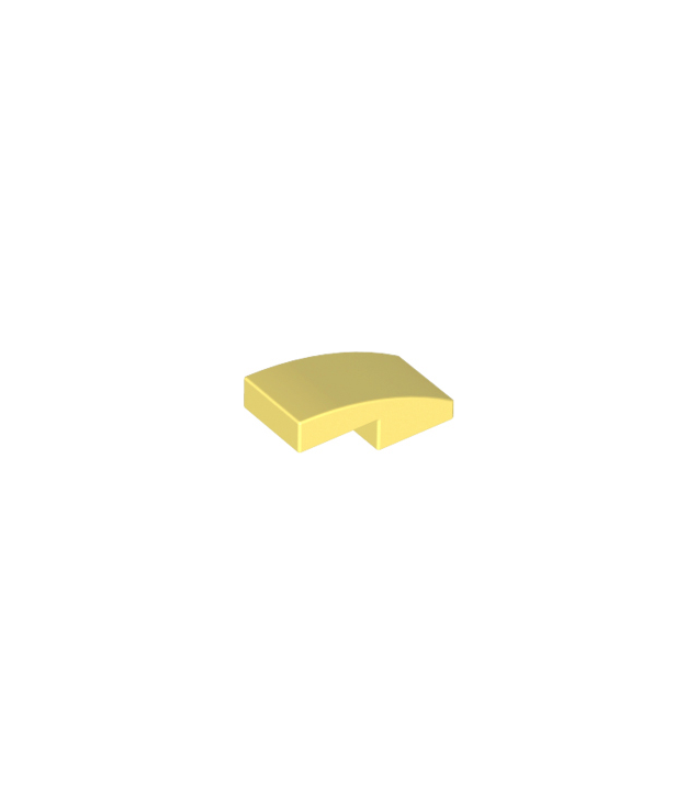 LEGO - Helling, gebogen 2 x 1 x 2/3 - Bright Light Yellow | N