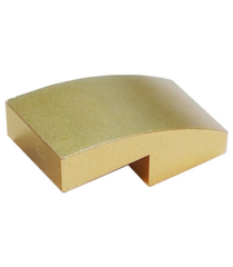 LEGO - Helling, gebogen 2 x 1 x 2/3 - Metallic Gold | N - Thumbnail