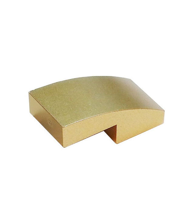 LEGO - Helling, gebogen 2 x 1 x 2/3 - Metallic Gold | N