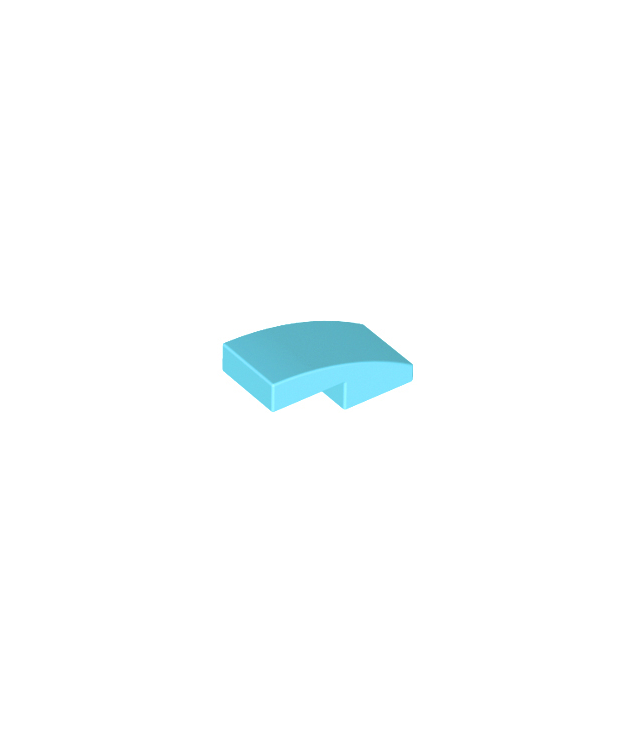 LEGO - Helling, gebogen 2 x 1 x 2/3 - Medium Azure | N