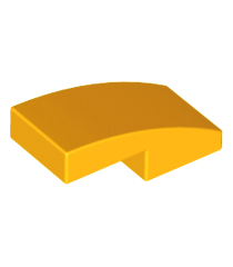 LEGO - Helling, gebogen 2 x 1 x 2/3 - Bright Light Orange | N - Thumbnail