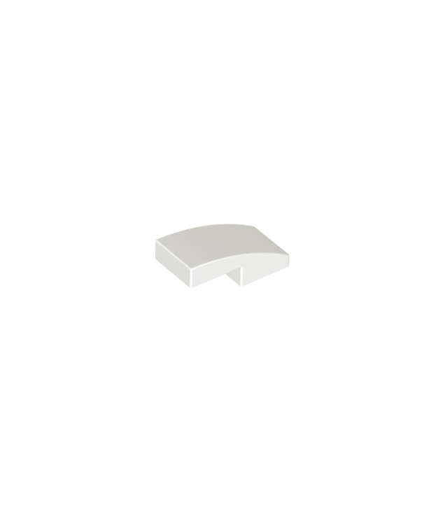LEGO - Helling, gebogen 2 x 1 x 2/3 - White | N