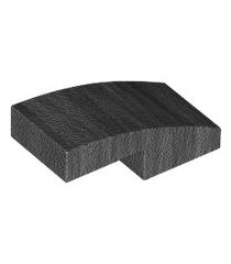 LEGO - Helling, gebogen 2 x 1 x 2/3 - Pearl Dark Gray | N - Thumbnail