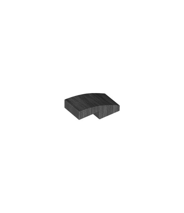 LEGO - Helling, gebogen 2 x 1 x 2/3 - Pearl Dark Gray | N