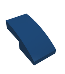 LEGO - Helling, gebogen 2 x 1 x 2/3 - Dark Blue | N - Thumbnail