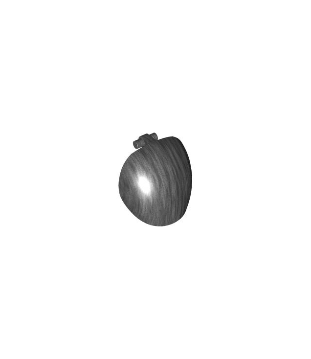 LEGO - Grote figuur-pantser, rond en glad met staaf-handgreep – open uiteinden - Pearl Dark Gray | N