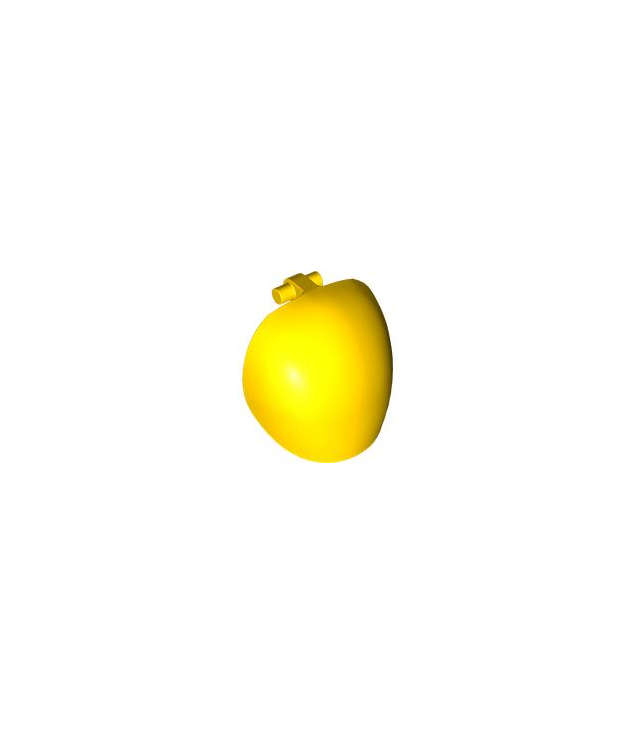 LEGO - Grote figuur-pantser, rond en glad met staaf-handgreep – open uiteinden - Yellow | N