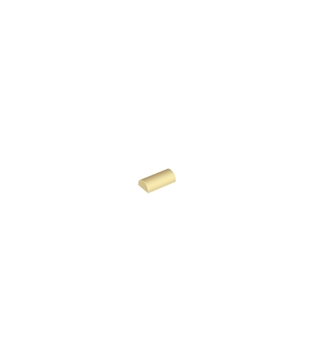 LEGO - Helling, gebogen 2 x 4 dubbel (onbepaald type) - Tan | N