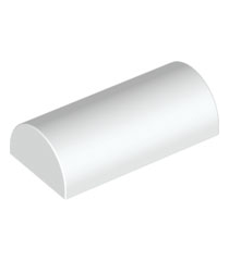 LEGO - Helling, gebogen 2 x 4 dubbel (onbepaald type) - White | N - Thumbnail