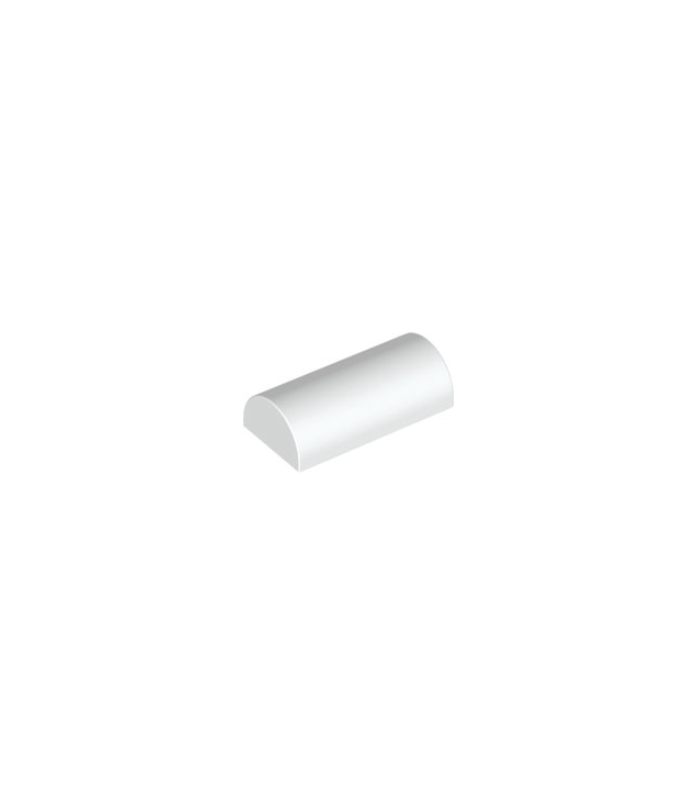 LEGO - Helling, gebogen 2 x 4 dubbel (onbepaald type) - White | N