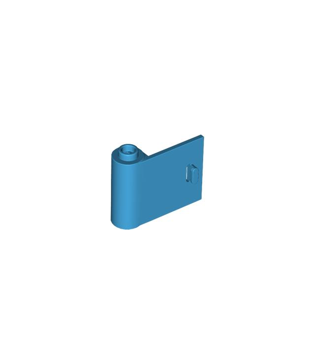 LEGO - Deur 1 x 3 x 2 links – open tussen boven- en onderscharnier - Dark Azure | N