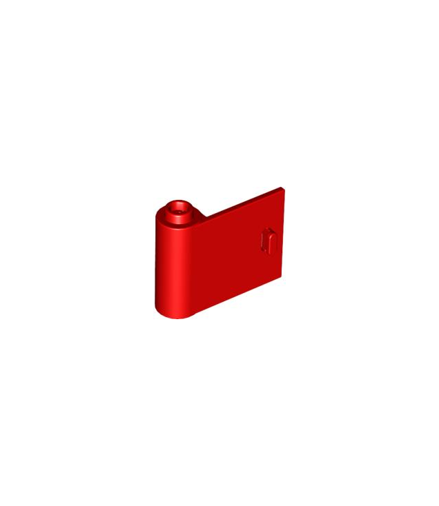LEGO - Deur 1 x 3 x 2 links – open tussen boven- en onderscharnier - Red | N