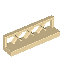 LEGO - Hek 1 x 4 x 1 rooster - Tan | N - Thumbnail