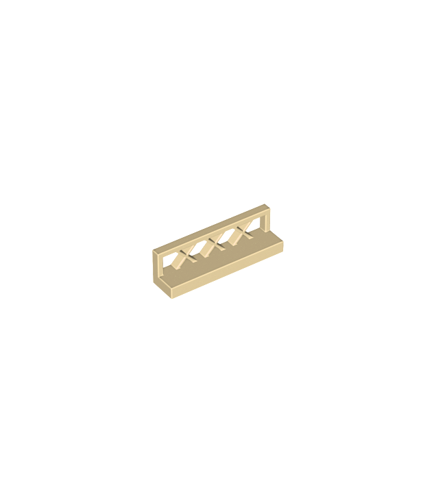 LEGO - Hek 1 x 4 x 1 rooster - Tan | N