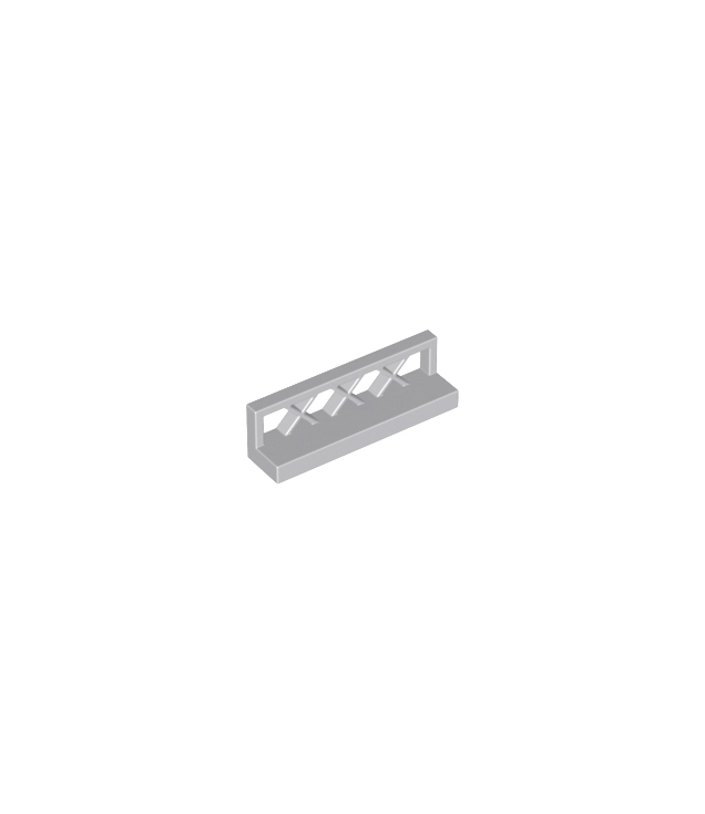 LEGO - Hek 1 x 4 x 1 rooster - Light Bluish Gray | N