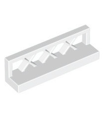 LEGO - Hek 1 x 4 x 1 rooster - White | N - Thumbnail