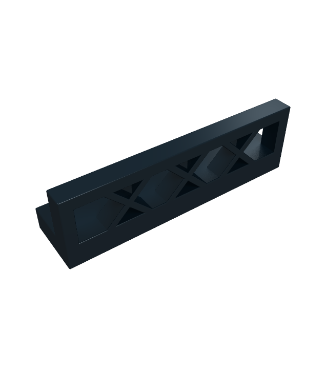 LEGO - Hek 1 x 4 x 1 rooster - Black | N