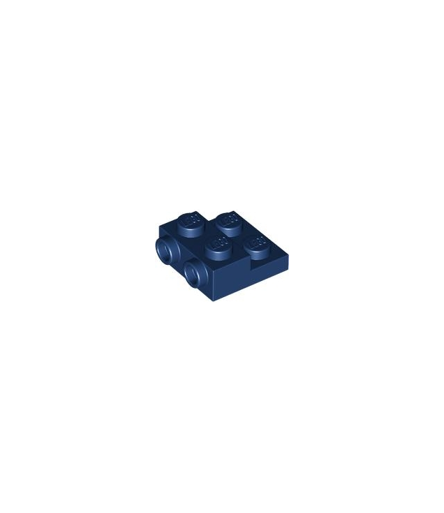 LEGO - Plaat, gemodificeerd 2 x 2 x 2/3 met 2 noppen aan zijkant en holle onderbuis - Dark Blue | N