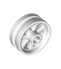 LEGO - Wiel Ø15 mm x 6 mm stads­motorfiets - White | N - Thumbnail