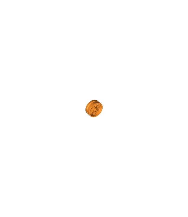 LEGO - Wiel Ø15 mm x 6 mm stads­motorfiets - Orange | N