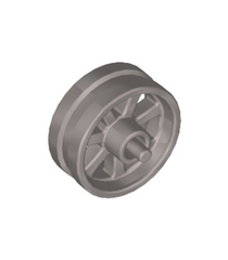 LEGO - Wiel Ø15 mm x 6 mm stads­motorfiets - Flat Silver | N - Thumbnail