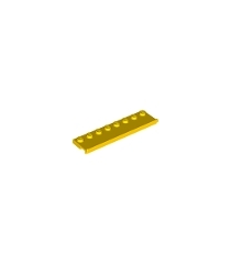 LEGO - Plaat, gemodificeerd 2 x 8 met deurrail - Yellow | N - Thumbnail
