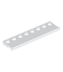 LEGO - Plaat, gemodificeerd 2 x 8 met deurrail - White | N - Thumbnail