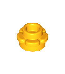 LEGO - Plaat, rond 1 x 1 met bloemrand (5 bloemblaadjes) - Bright Light Orange | N - Thumbnail
