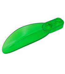 LEGO - Plantplaat, rond 1 x 2 met blad - Trans-Green | N - Thumbnail
