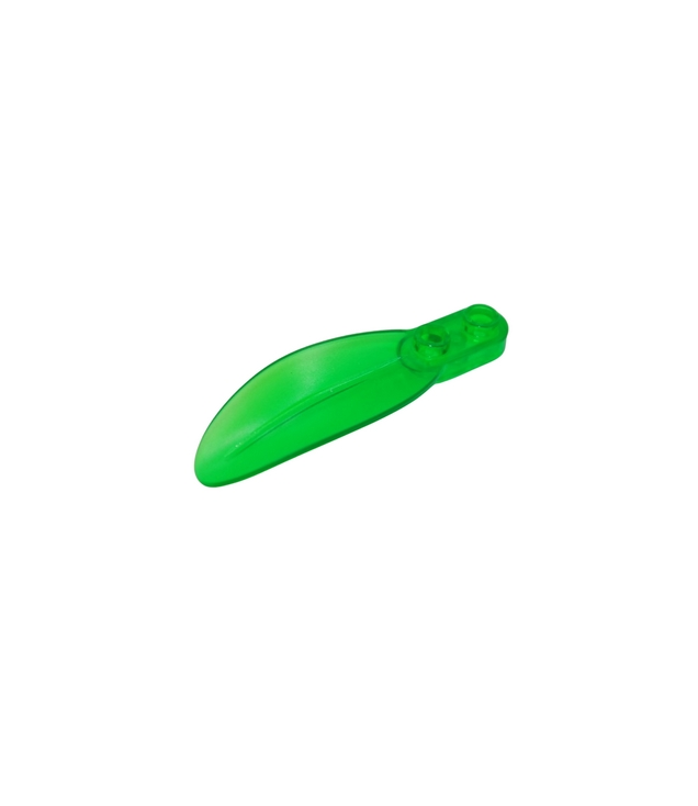 LEGO - Plantplaat, rond 1 x 2 met blad - Trans-Green | N