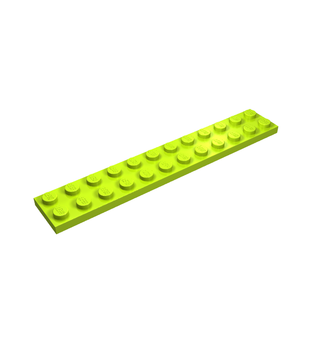 LEGO - Plaat 2 x 12 - Lime | N