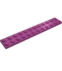 LEGO - Plaat 2 x 12 - Magenta | N - Thumbnail