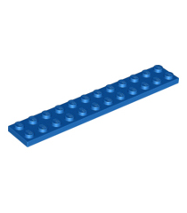LEGO - Plaat 2 x 12 - Blue | N - Thumbnail