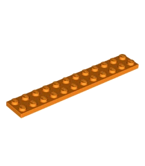 LEGO - Plaat 2 x 12 - Orange | N - Thumbnail