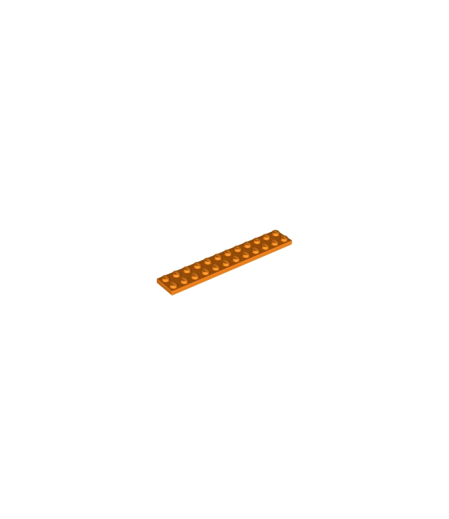 LEGO - Plaat 2 x 12 - Orange | N