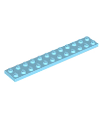 LEGO - Plaat 2 x 12 - Medium Azure | N - Thumbnail