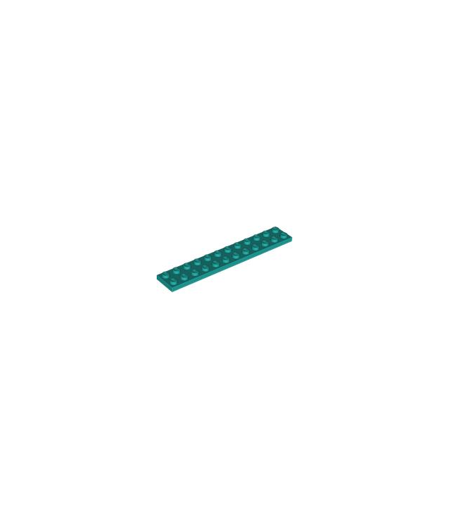 LEGO - Plaat 2 x 12 - Dark Turquoise | N
