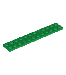 LEGO - Plaat 2 x 12 - Green | N - Thumbnail