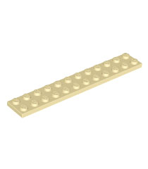 LEGO - Plaat 2 x 12 - Tan | N - Thumbnail