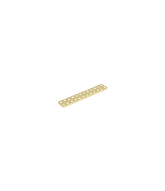 LEGO - Plaat 2 x 12 - Tan | N