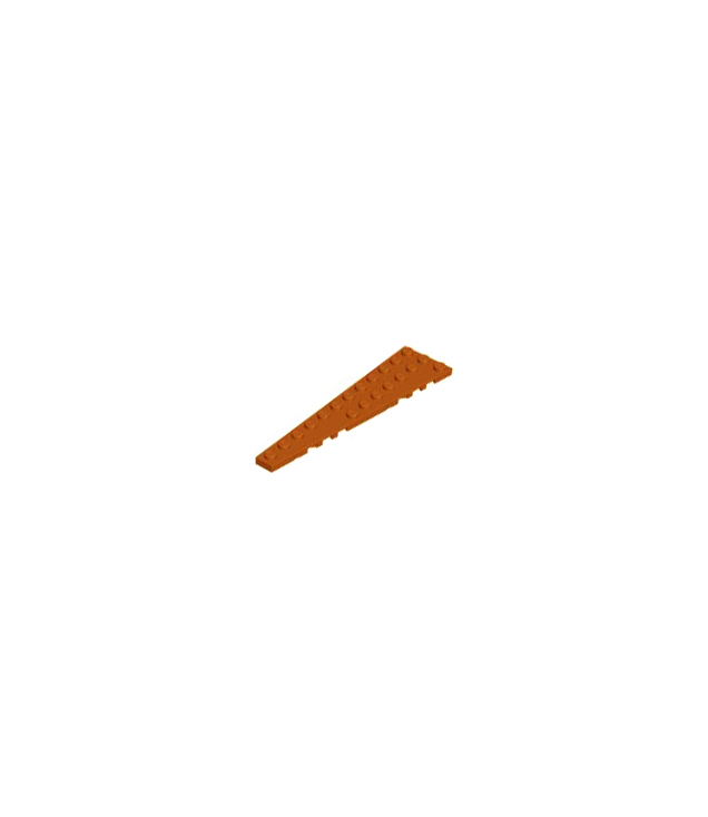 LEGO - Wig, plaat 12 x 3 links - Dark Orange | N