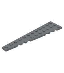 LEGO - Wig, plaat 12 x 3 links - Dark Bluish Gray | N - Thumbnail