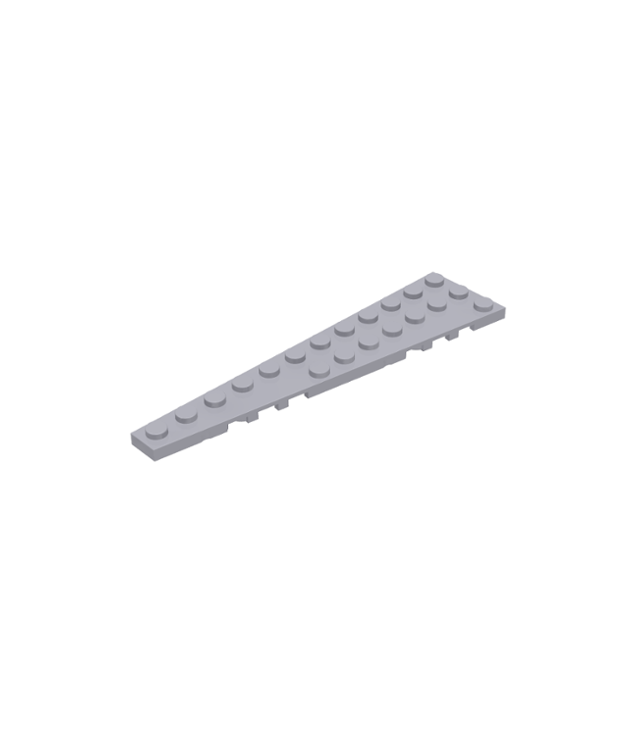 LEGO - Wig, plaat 12 x 3 links - Light Bluish Gray | N