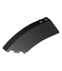 LEGO - Wig 8 x 3 x 2 open links - Black | N - Thumbnail