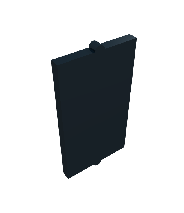 LEGO - Ruit voor raam 1 x 2 x 3 vlakke voorzijde - Black | N